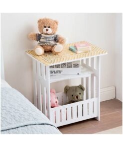 FFD Wooden End Table White 44x48x30