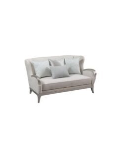DANUBE HOME Busselton 2 Seater Fabric Sofa I Modern Design Two Seat Sofas I Comfortable Living Room Furniture L 180 x W 91 x H 99 cm Grey