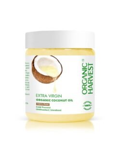 Organic Harrvest Organic Harvest Extra Virgin Organic Coconut Oil 100% Pure  For Hair and Skin Coconut Virgin Oil for Baby Massage 100% American Certified Organic Paraben AND Sulphatefree 200ml