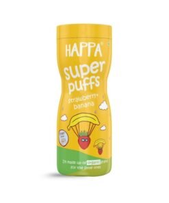 Happa Organic Multigrain Strawberry & Banana Melts Super Puffs
