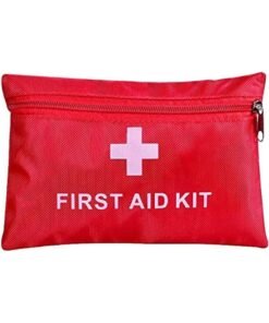 HERIOS Portable First Aid Kit Pouch, 13 Pieces, Waterproof Lightweight Small Emergency Bag for Home, Outdoors, Travel, Car, Camping, Hiking