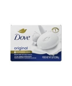 Dove Beauty Bar Gentle Skin Cleanser Original Moisturizing for Gentle Soft Skin Care Made With 1/4 Moisturizing Cream 3.17 oz