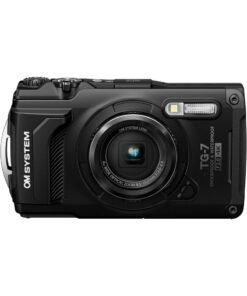 Olympus OM SYSTEM Tough TG-7 Black Digital Camera, 12MP, Waterproof, Shockproof, Underwater and Macro Shooting Modes, high speed image sensor, 4K Video, 4x-wide-angle zoom (successor Olympus TG-6)