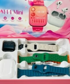 Raxoom ES M44 Mini 5 Gift Collection watch with headphones Luxurios Full Touch Color Screen Bluetooth Calling Health and Sports Smartwatch multicolour