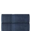 REZLAN UAE REZLAN Luxury 2-Piece Bath Sheet Set - 600 GSM Premium Cotton (100×155 cm/40×61 in) - Beach & Bath Towels - NAVY