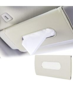 Barakah Car Tissue Holder, Car Visor Tissue Holder PU Leather Tissue Case for Car Tissue Clip Box for Car Visor/Backseat
