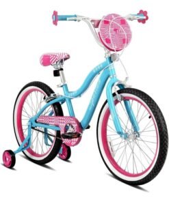 Spartan Serena Bike – 20 Inch, Single Speed, With Training Wheels, Mint Color