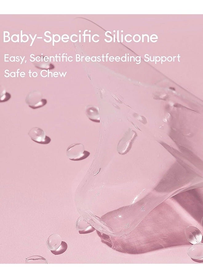 Sweet Life Nipple Shields Breastfeeding 20MM, Nipple Shell Guards for Nursing Newborn Baby, BPA Free Reusable Soft Silicone for Breastfeeding with Latch Difficulties or Flat or Inverted Nipples (2 Count) - Image 3