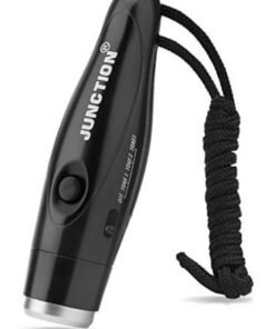 HALAMODO Electronic Whistle, Battery Operated Whistle Adjustable 3 Different Loud Whistle Sounds with Lanyard Handheld Electronic Whistles for Referees Volleyball Coaches Teacher, Soccer Sports Whistle Black