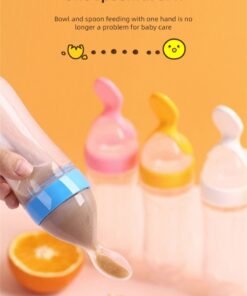 TOT Easy Feeding: Squeeze and Serve with the Soft Spoon Head Baby Paste Bottle