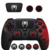 X-level Upgrade Ps5 Controller Skin, Ps5 Controller Accessories, 6 Pcs Thumb Grip Gaps with Touch Pad Sticker, Soft Silicone Grip Cover for PlayStation 5 DualSense Control