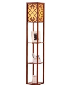 KLNAMAEAAN Nordic Modern Bedroom linen cover Standing Floor vertical lamp Pull cord switch with 9W bulb