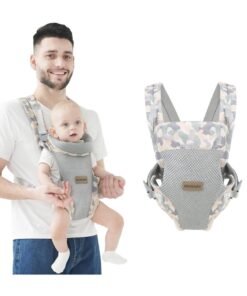 AUTOYSUR Baby Carrier Wrap, Ergonomic Front Carrier for Baby Infant Carrier All Carry Position Front and Back Face-in Face-Out Holder Baby Kangaroo Carrier for Toddler (Camouflage)