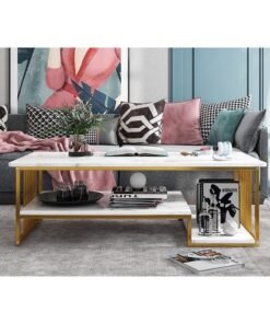 Alternative view of DubaiGallery Home Sofa Table, 100CM Wooden Side Table Large Area Center Coffee Table Apartment Office Reception Room Reception Table(Size:100*50*45CM