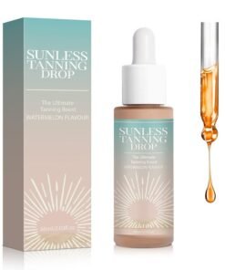SNM Drinkable Sunless Tanning Drops, Self Tanner for Face & Body, Gradual Tan with Natural-Looking Glow, Easy-to-Use Daily Tanning Drops to Drink for a Bronzed Look, Hydrating Formula