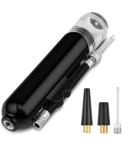 LENND Air Pump for Balls, Basketball, Soccer, Volleyball, Football, Sport Ball - Hand Pump for Inflatables - Never Lose Pin Again with Holder - Pumps Two Ways for Faster Inflation