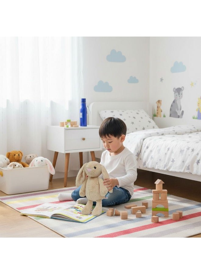 DANUBE HOME 33 cm Cream Plush Bunny with Long Ears – Soft Stuffed Animal Rabbit, Floppy Ear Cuddly Plush, Perfect for Kids, Gift or Nursery Buddy