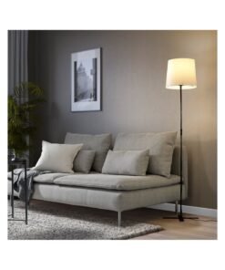Selecto Hub Stylish and Elegant Floor Lamp White/Black for Sofa Side and Living Room 150 cm