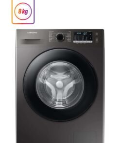 Samsung 8 Kg Front Load Washing Machine With Hygiene Steam, Eco Bubble, Drum Clean With Digital Inverter Technology, 1400 RPM 8 kg 55 kW WW80TA046AX Inox