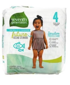 Seventh Generation Sensitive Protection Diapers Size 4 Diapers 25