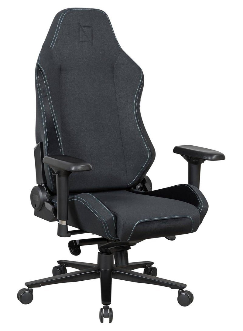 navo Apex Core Ergonomic Gaming Chair – SoftKnit Fabric, Adjustable Lumbar & Neck Support Pillows, 4D Armrests, Class 4 Gas Lift, 5-Star Wheelbase, Tilt Mechanism (90-135°), Black | APEXCR-SK-BLK