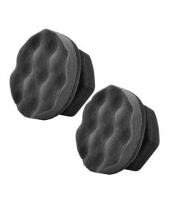 2 Pack Large Tire Shine Applicator Pad, Durable and Reusable Hex-Grip Tire Dressing Applicator Pad for Applying Tire Shine