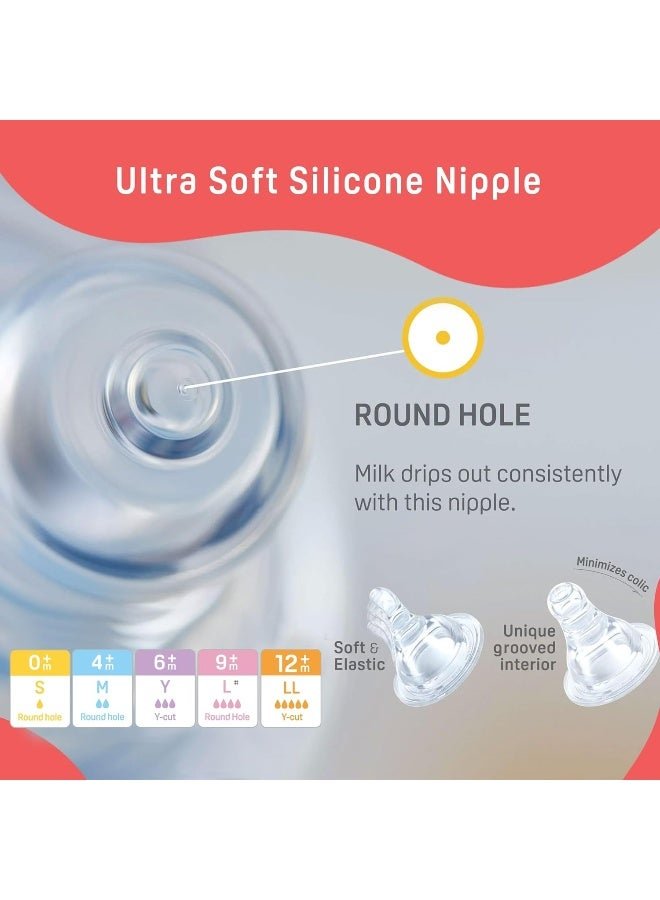 pigeon Peristaltic Nursing Bottle Kpp 240Ml(Red) Nipple L, transparent, one size (88088) - Image 4