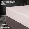 EASELIVING Memory Foam Mattress - 120 x 200 x 20 cm | Plush Spring-Free Mattress with Pressure Relief | Breathable Zip Cover, Adaptive Foam Base | Ideal for Side Sleepers