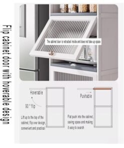 NKX 4 Tier Multifunctional Kitchen & Bathroom Ultra-Narrow Bathroom Gap Storage Cabinet Rack - Image 4
