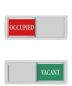 Vacant Occupied Privacy Sign Vacant Occupied Door Sign for Home Office Restroom Conference Hotels Hospital Slider Door Indicator Tells Whether Room Vacant or Occupied