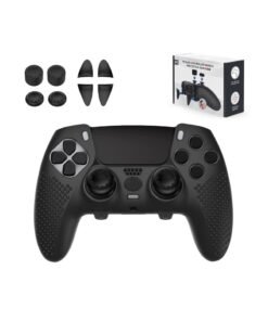 PS5 Edge Controller Cover  Protective Case for PlayStation 5 Edge Controller  PS5 Controller Skin for PlayStation 5 Wireless Edge Controller with 4PCS Thumb Grip Caps+L2 R2 Trigger Extender