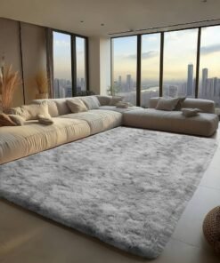 CHU DAI Luxury Large Area Rug Hotel Grade Ultra Soft Plush Fuzzy Non-Slip Carpets for Nursery  Living Room Bedroom Hypoallergenic Baby Safe