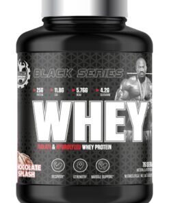 DEXTER JACKSON Black Series Isolate & Hydrolyzed Whey Protein 5 Lbs (76 Servings) - High Protein Supplement for Muscle Growth & Recovery (Chocolate Splash)