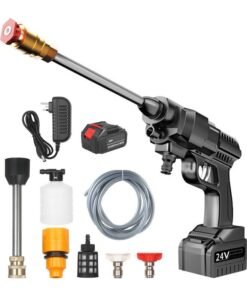 Meetion 24V Cordless Electric High Pressure Washer Multicolour 9meter