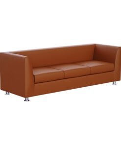 Mahmayi 679 Three Seater PU Sofa - Brown