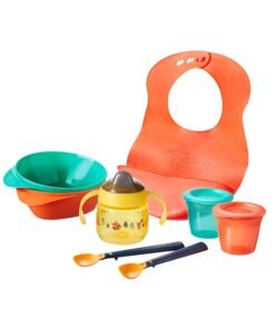 tommee tippee Complete Weaning Kit - Bowls, Spoons, Sippee Cup & Bib - Anti-Mess, On-the-Go Baby Mealtime Essentials