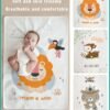 Bybeo 3-Piece Portable Diaper Changing Pad, Baby Changing Mats, Soft Cotton Urine Pads Incontinence Underpads for Kids/Adults/Pets, Reusable and Waterproof, for Home and Outdoors
