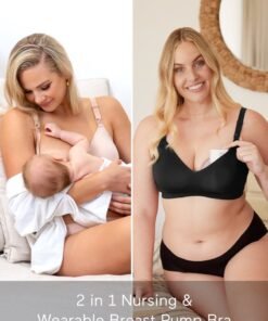 Momcozy Nursing Bras for Breastfeeding, Seamless Ultra Comfort Maternity Bra, Natural Shape, Pregnancy Sleep Bralette