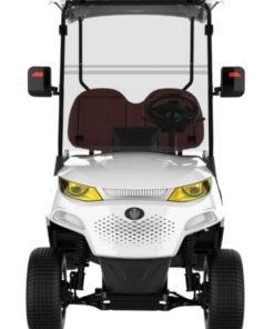 SUNCART 4 Seater MXV2+2 Electric Golf Cart With Touch Screen Dash Board, Quality Leather Seat & 4-Wheel Hydraulic Breaks Golf Buggy - White