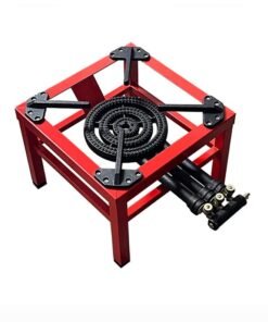 Majestic Heavy-Duty Cast Iron Single Burner Stove 39.5X39.5X28 Cm, Multi-Layer Superior Flame, Adjustable Knobs, Powerful & Durable, High-Quality Cooking Solution For Home And Outdoor Use