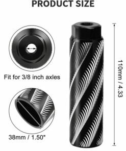 Alternative view of GROIC 1 Pairs Bike Pedals Axle Foot Rest Pegs Anti-Slip Rear Feet Pedals for BMX Mountain Bike Bicycle Cycling,Aluminum Alloy Bicycle Rear Pedals,Bicycle Accessories