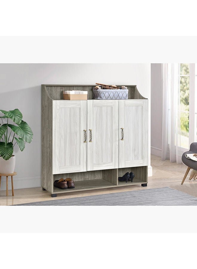 Home Box Angelic 26-Pair Shoe Cabinet With 3 Doors 120 x 123 x 39.4 cm