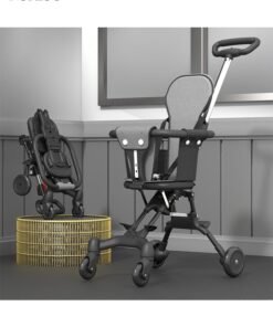 DUNISO Baby Stroller，Portable Baby Travel Stroller with Adjustable Handles and Backrest,Foldable Travel Infant Stroller with Shoulder Strap and Seat Cushion,for Babies and Toddlers Up to 3 Years