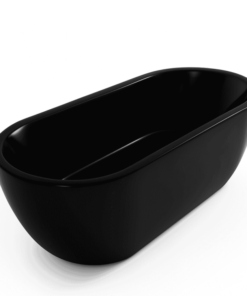 Matte black acrylic free standing bathtub 170x80cm