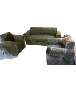 Maharat Al Bahar Elegant Green Classic 5-Seater Sofa: Enhance Your Home Décor, 190x80x80 cm