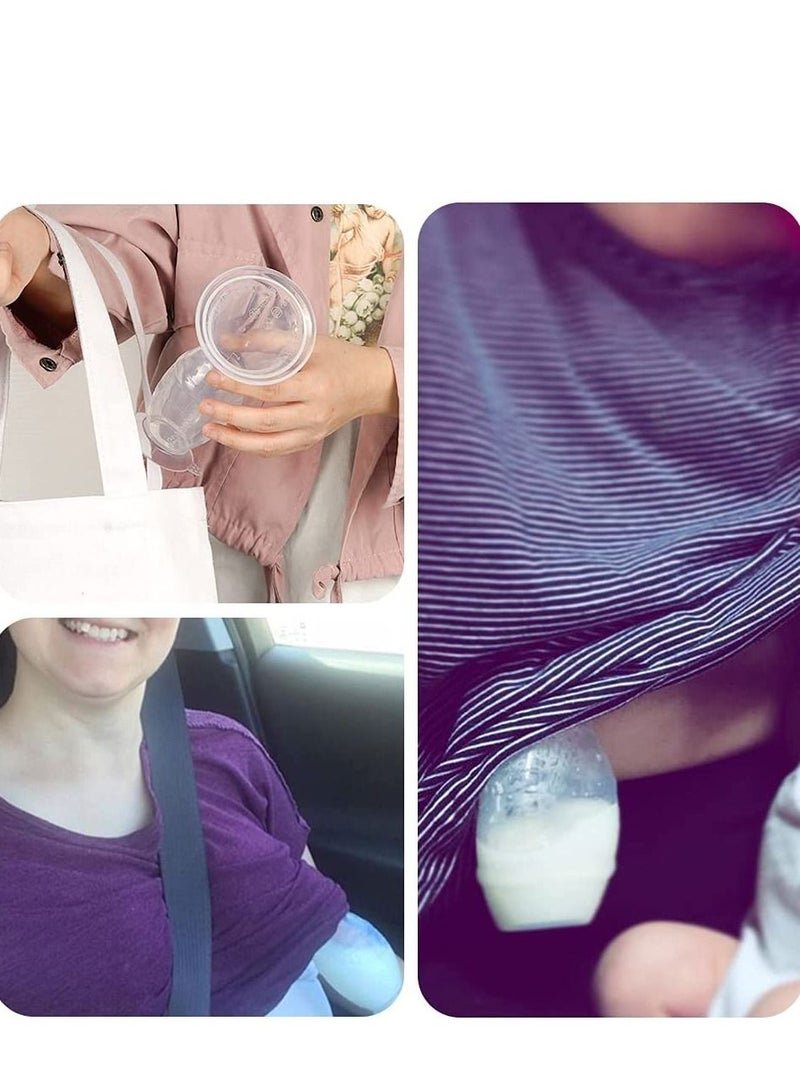 haakaa Manual Breast Pump With Suction Base 100% Food Grade Silicone Bpa Pvc And Phthalate Free 4oz/100ml - Image 3