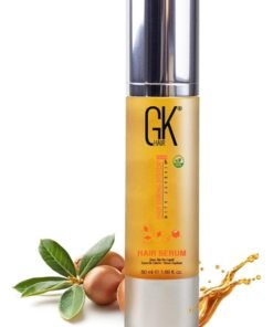 GK Hair Smoothing Serum (1.69 Fl. Oz/50ml) Organic Argan Oil Hydrating Strength Shine Dry Damaged Repair Anti Frizz Moistures Nourishment Weightless Styling All Hair Types