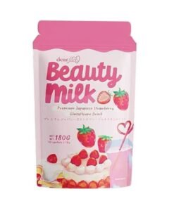 Dear Face Glutathione Beauty Milk – Japanese Collagen Drink for Skin Whitening – Strawberry, 180g