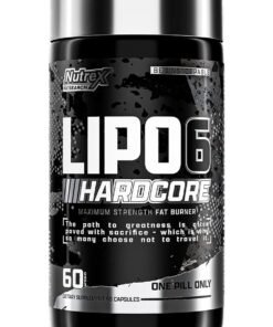 Nutrex Research Lipo 6 Hardcore Maximum Fat Burner, Helps Reduce Appetite And Cravings, Fires Up Metabolism, 60 Capsules