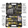 88 Piece Socket Wrench Household Repair Tool Combination Package, Mixed Tool Set Hand Tool Kit with Plastic Toolbox Storage Case